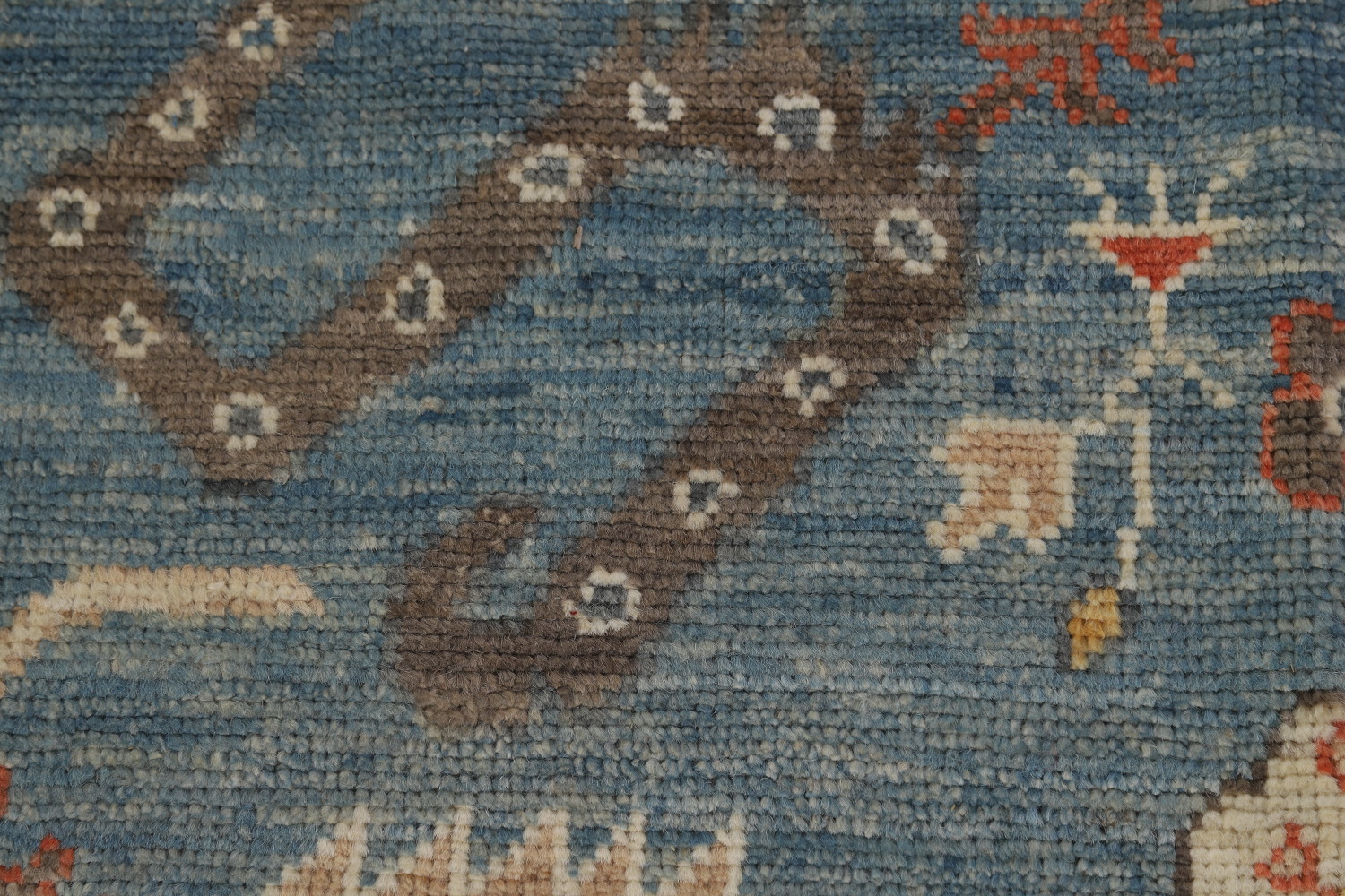 Handmade Blue Oushak Vegetable Dye Area Rug 8x10