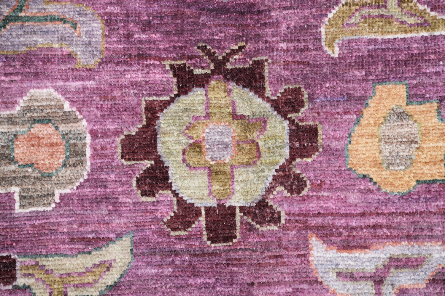 Vegetable Dye Pink Pastel Oushak Turkish Area Rug 9x12