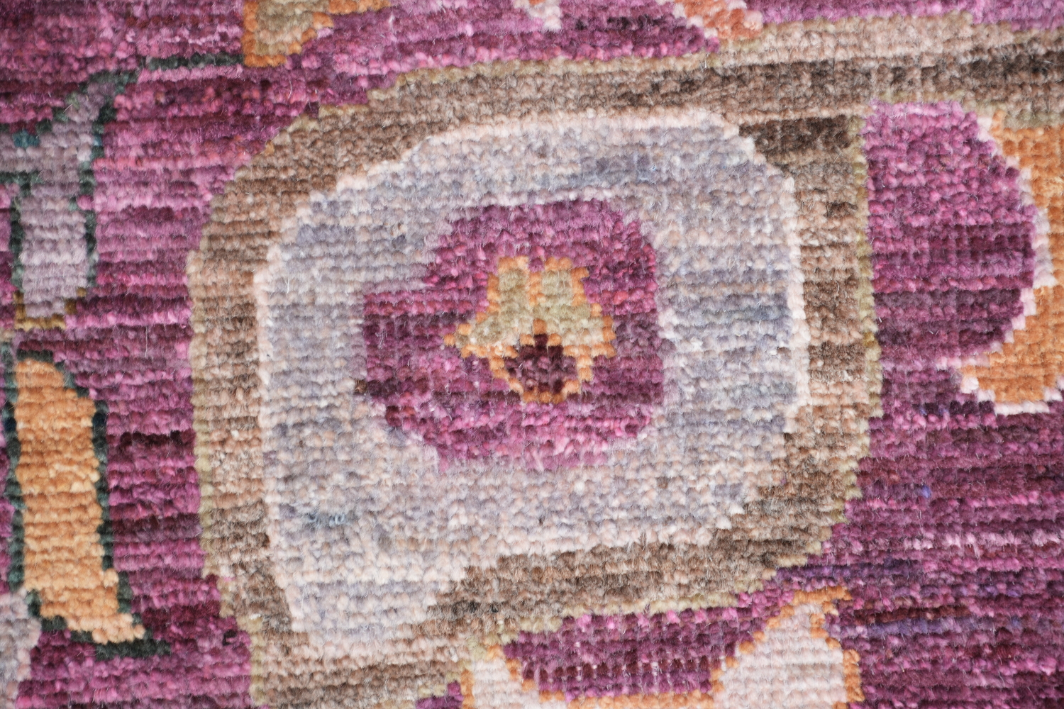 Vegetable Dye Pink Pastel Oushak Turkish Area Rug 9x12
