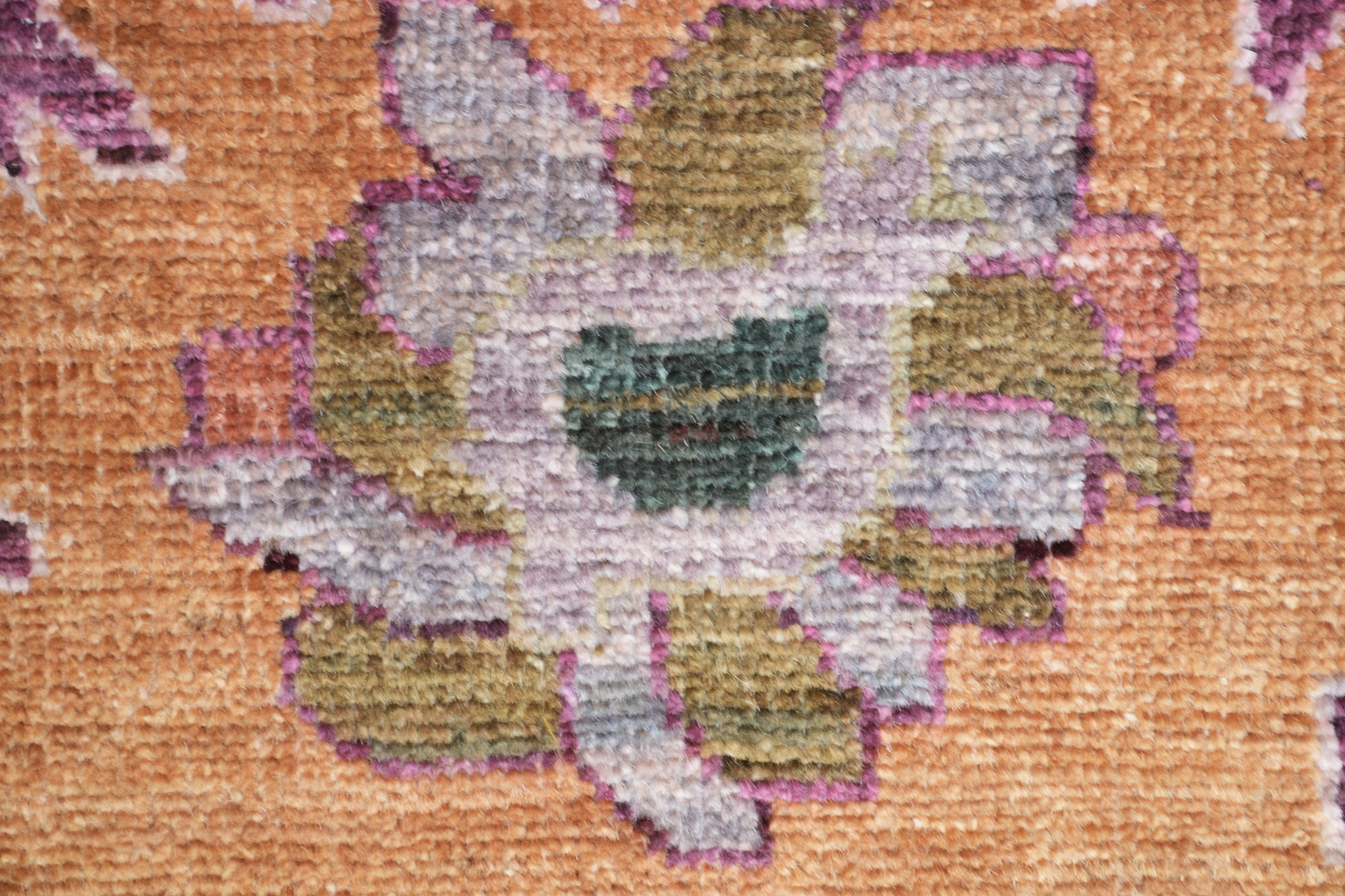 Vegetable Dye Pink Pastel Oushak Turkish Area Rug 9x12