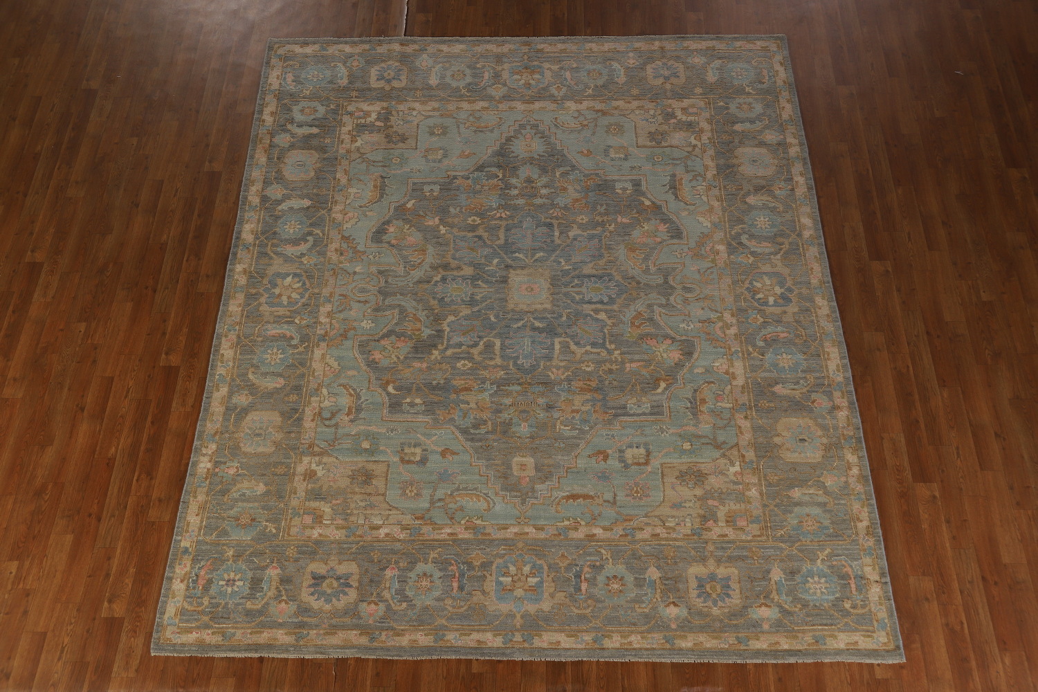 Vegetable Dye Wool Oushak Turkish Area Rug 8x10