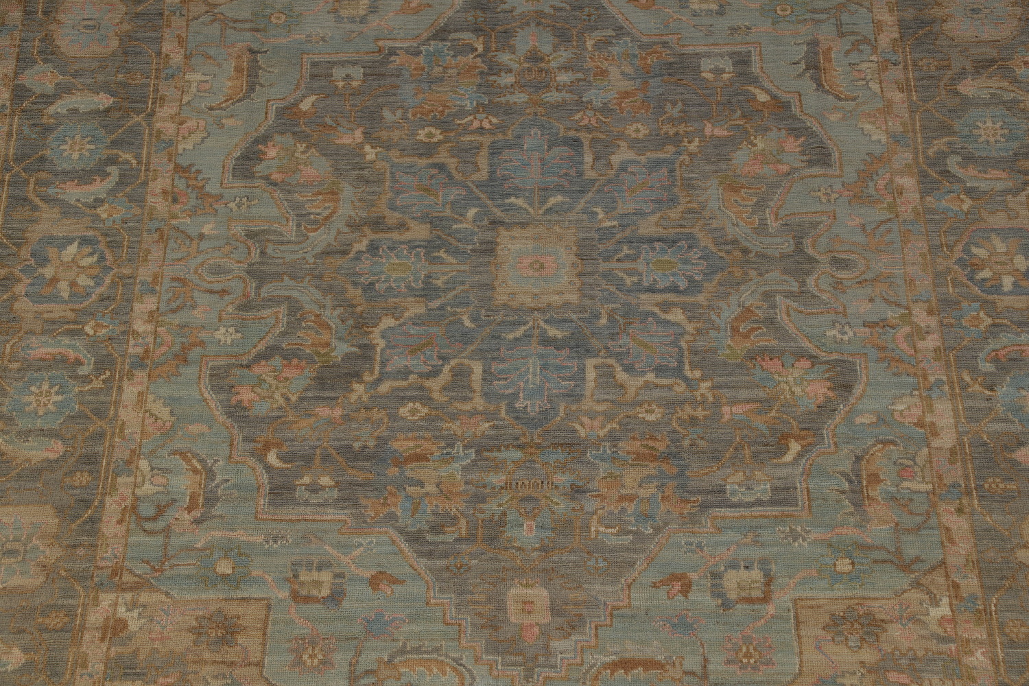 Vegetable Dye Wool Oushak Turkish Area Rug 8x10