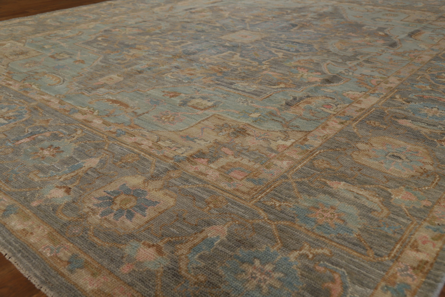 Vegetable Dye Wool Oushak Turkish Area Rug 8x10
