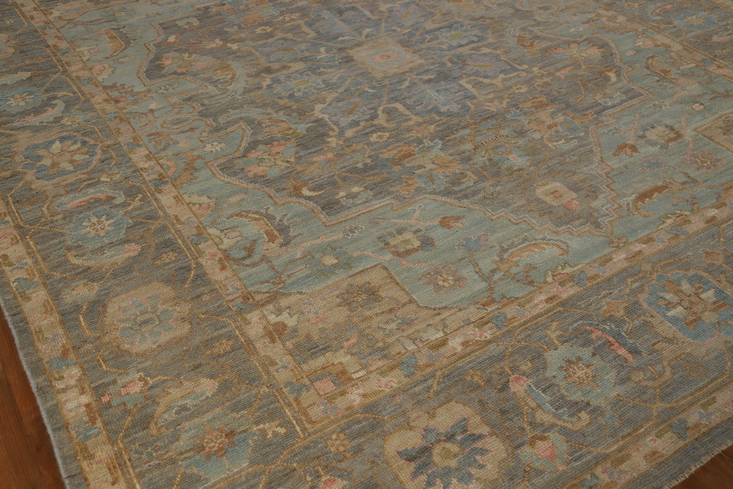 Vegetable Dye Wool Oushak Turkish Area Rug 8x10