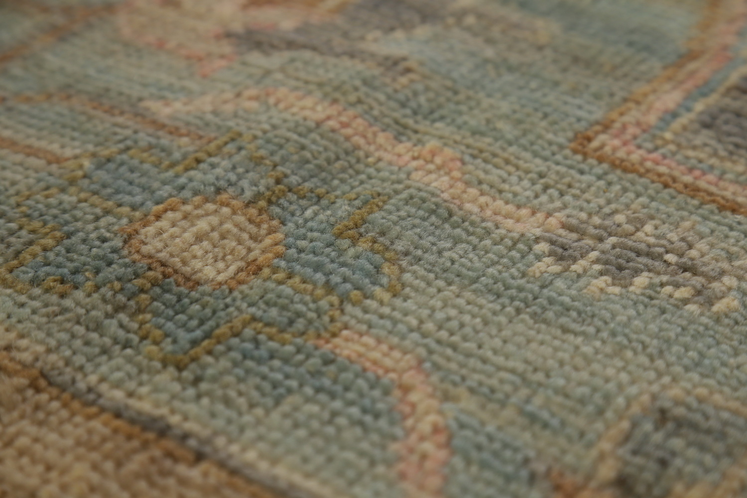 Vegetable Dye Wool Oushak Turkish Area Rug 8x10