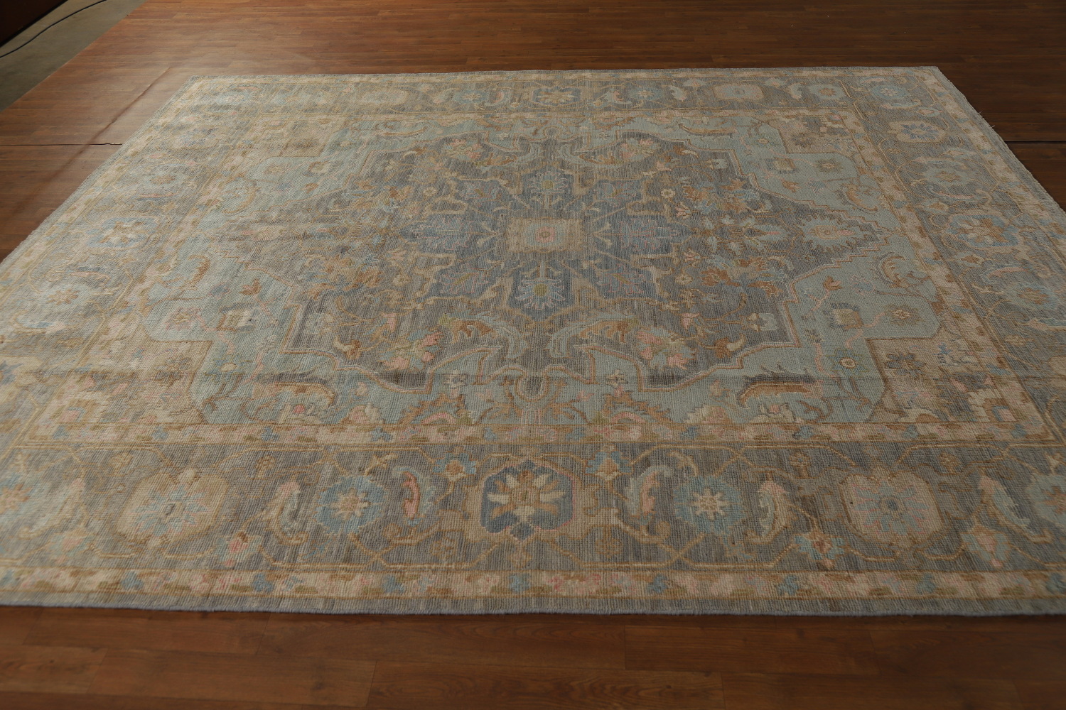 Vegetable Dye Wool Oushak Turkish Area Rug 8x10