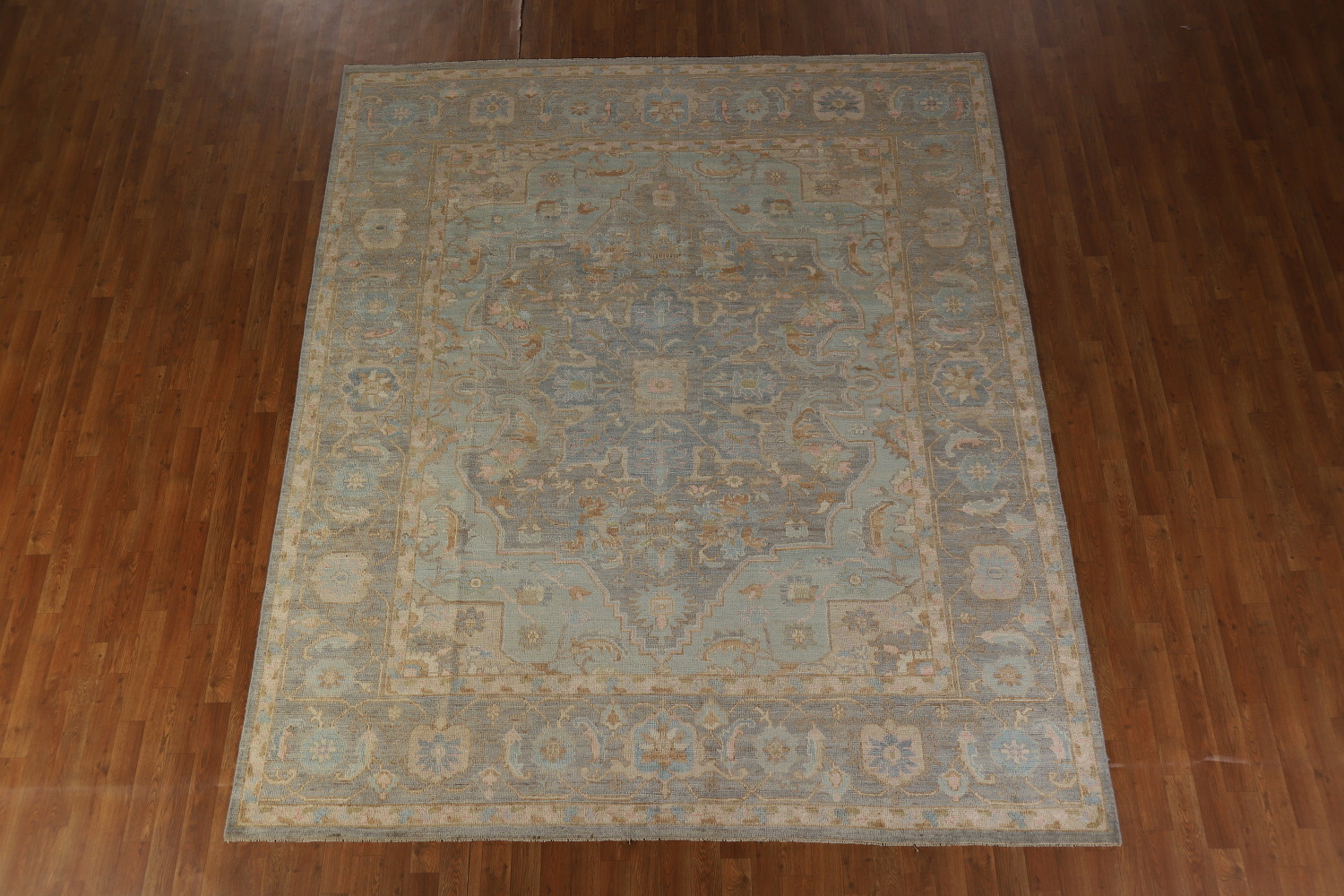 Vegetable Dye Wool Oushak Turkish Area Rug 8x10