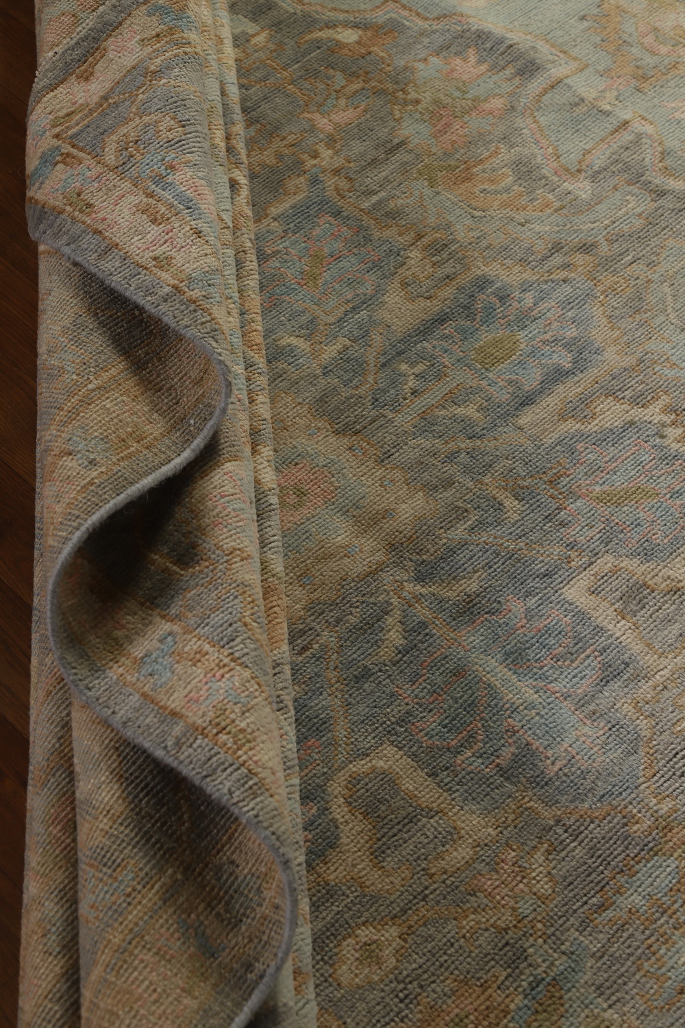 Vegetable Dye Wool Oushak Turkish Area Rug 8x10