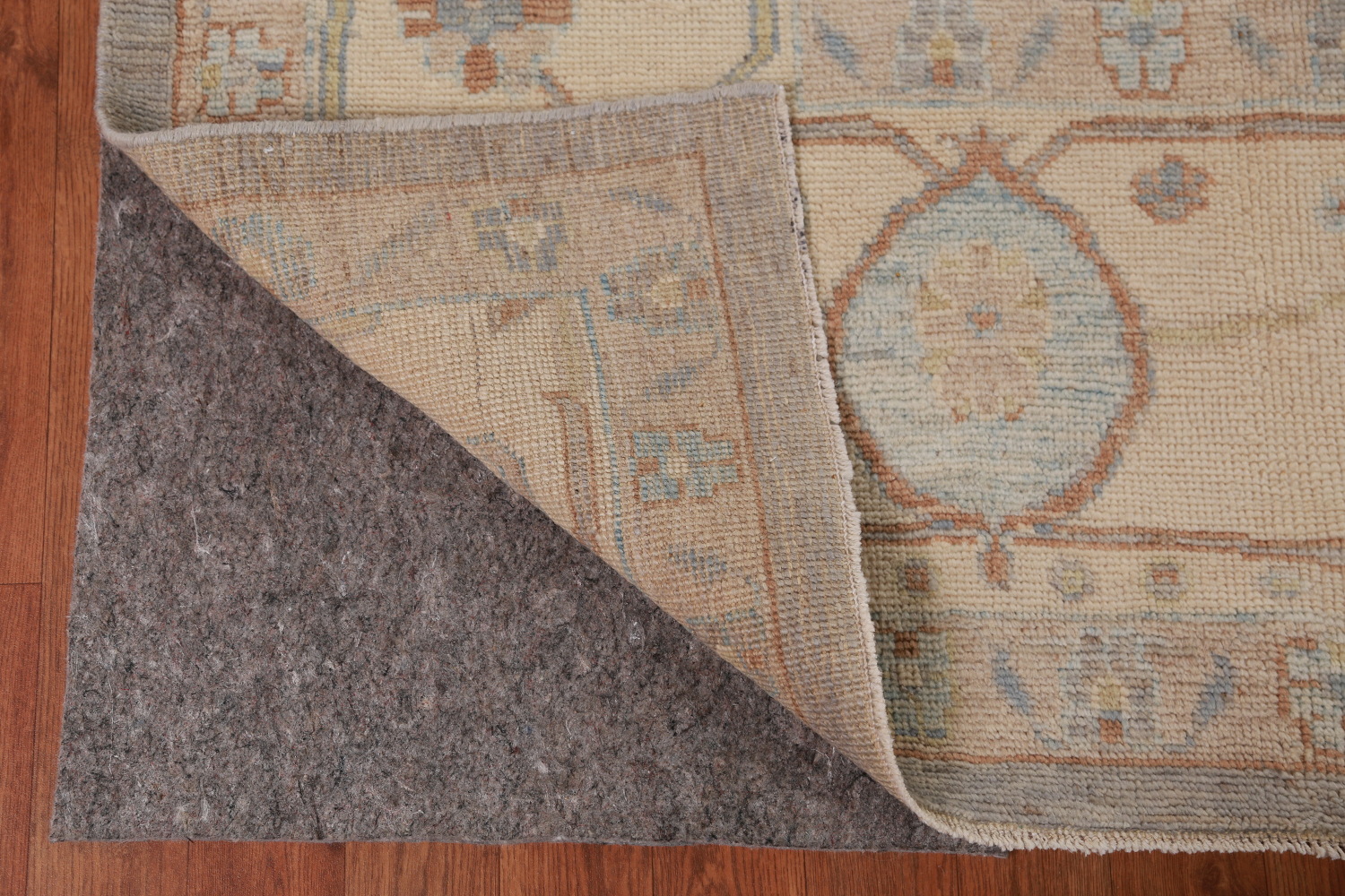 Vegetable Dye Floral Oushak Turkish Area Rug 9x13