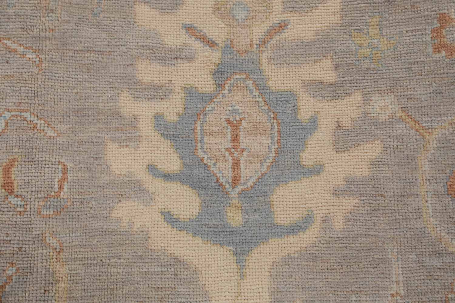 Vegetable Dye Floral Oushak Turkish Area Rug 9x13