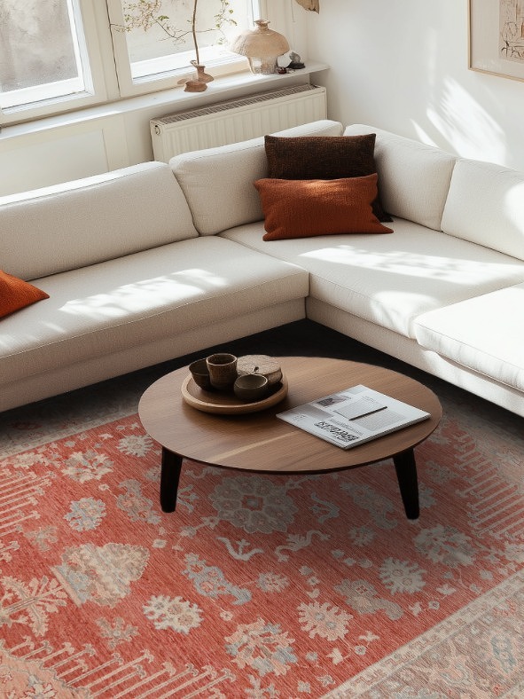 Vegetable Dye Oushak Turkish Area Rug 8x10