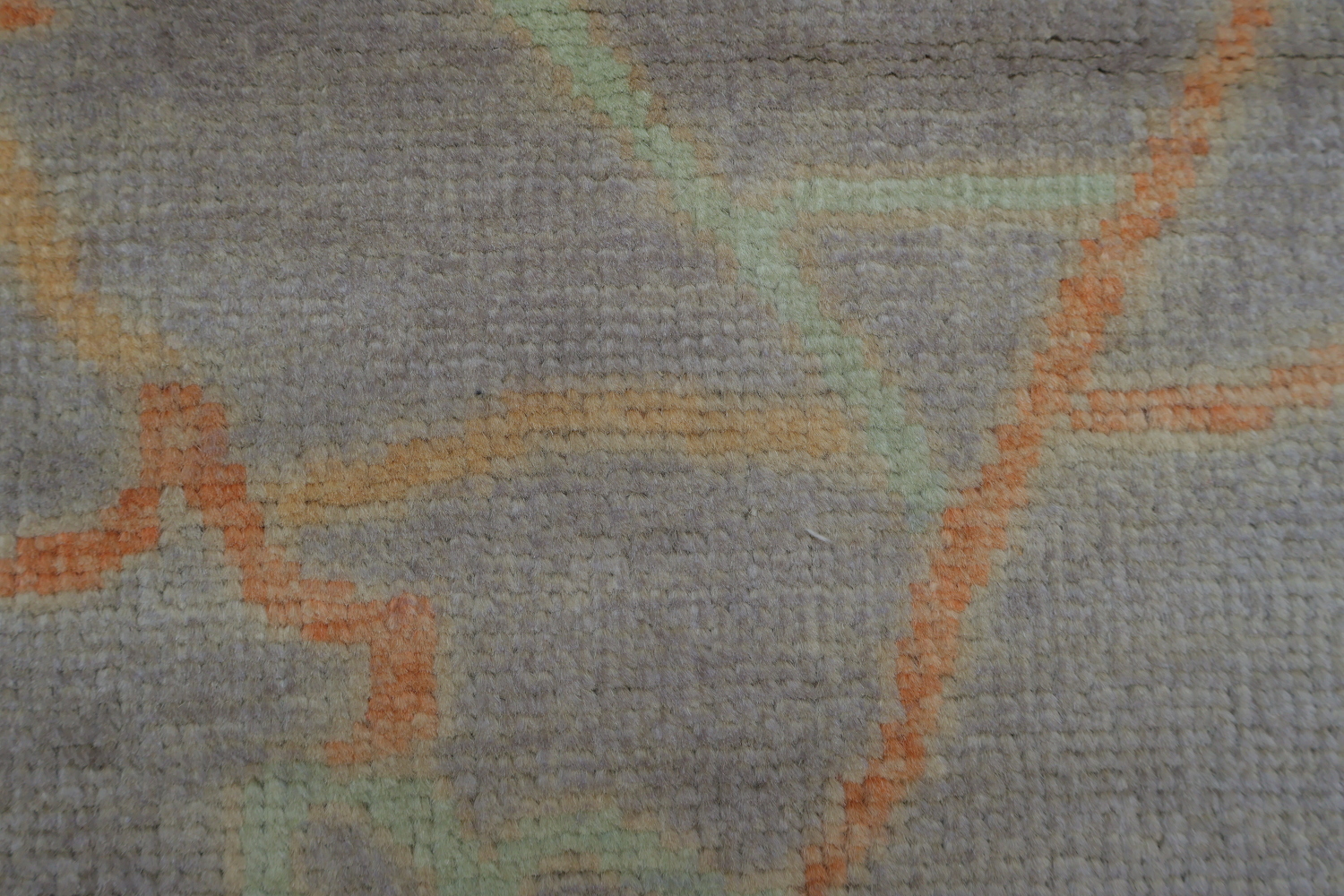 Handmade Wool Purple Oushak Vegetable Dye Rug 4x7