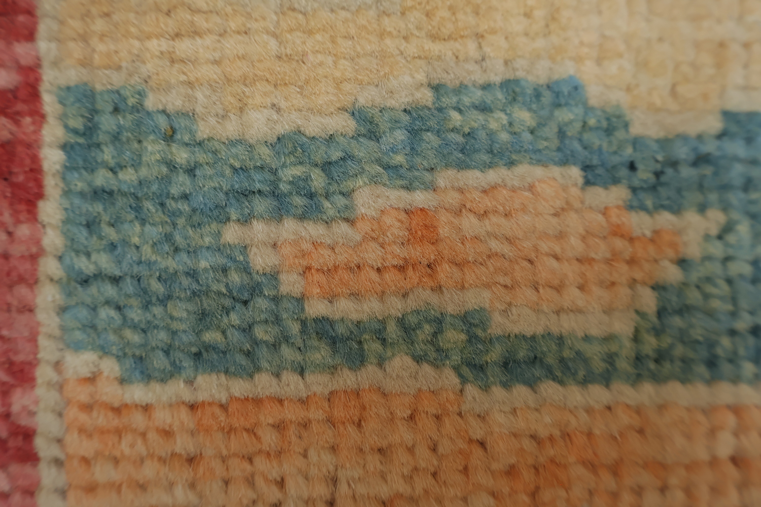 Handmade Wool Purple Oushak Vegetable Dye Rug 4x7