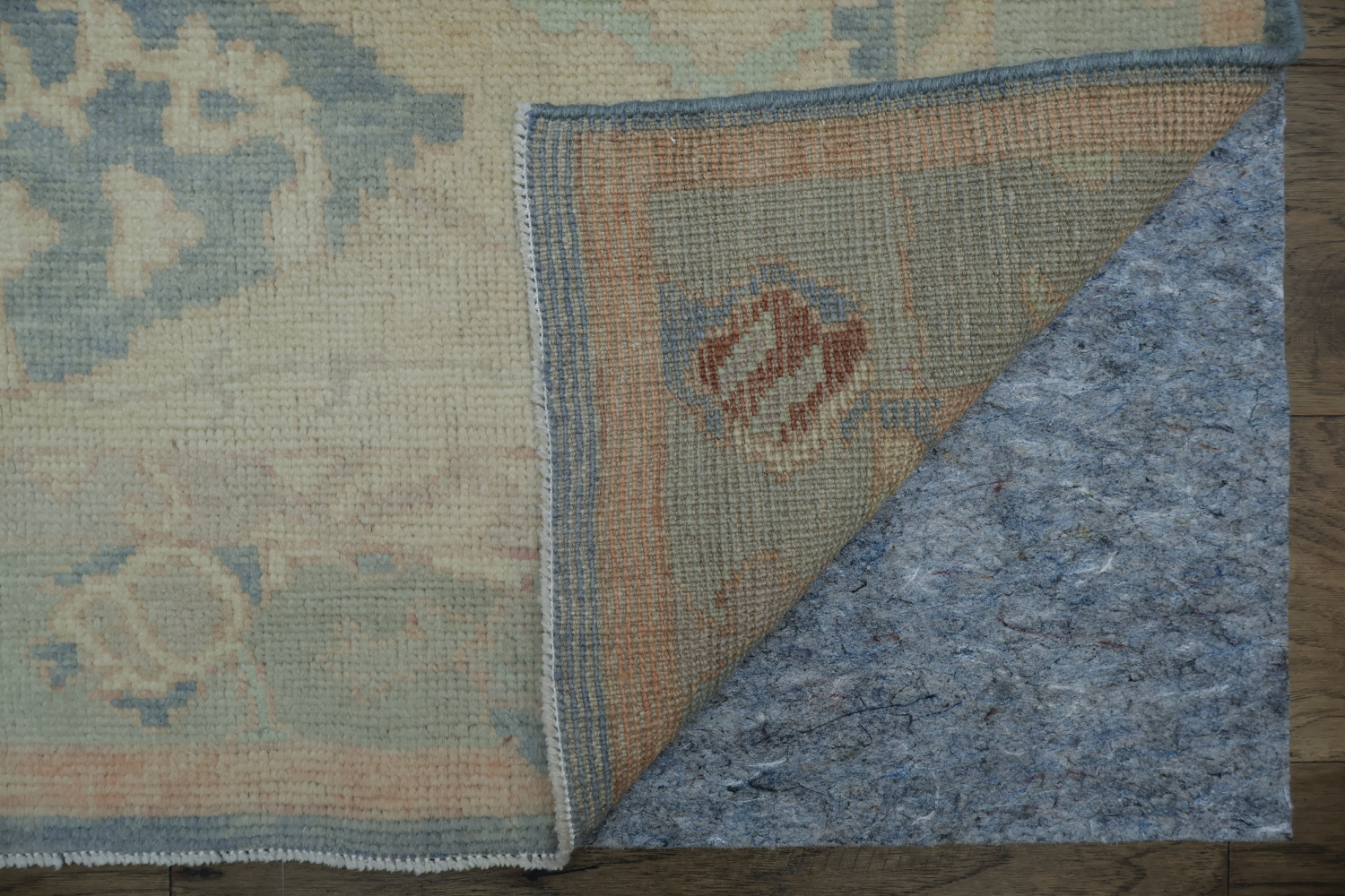Vegetable Dye Golden Oushak Turkish Rug 4x7