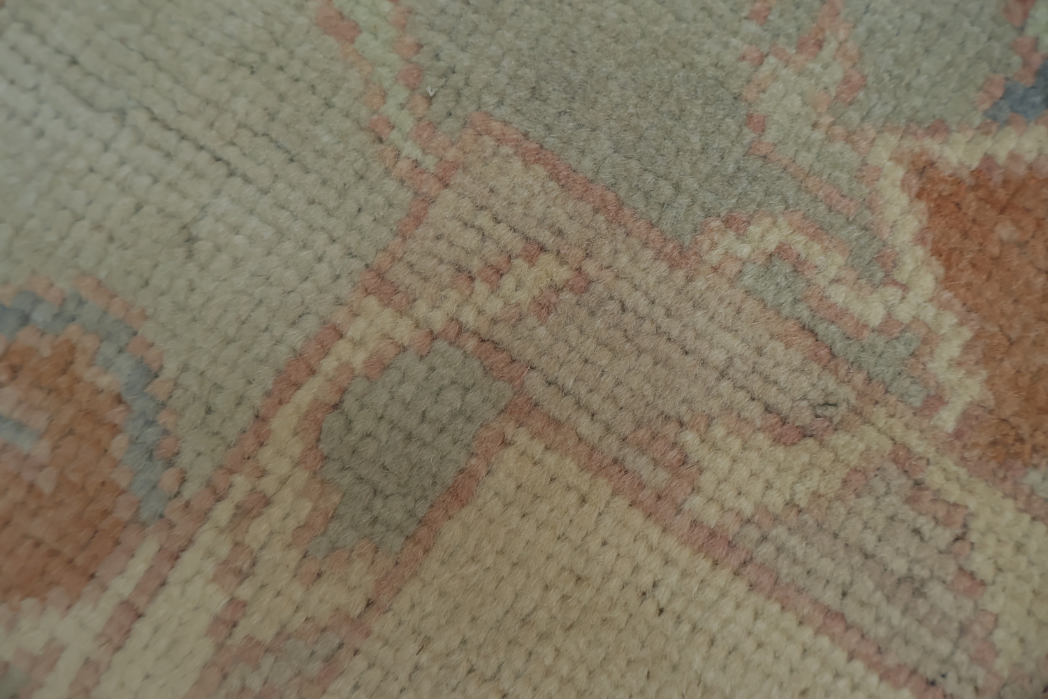 Vegetable Dye Golden Oushak Turkish Rug 4x7