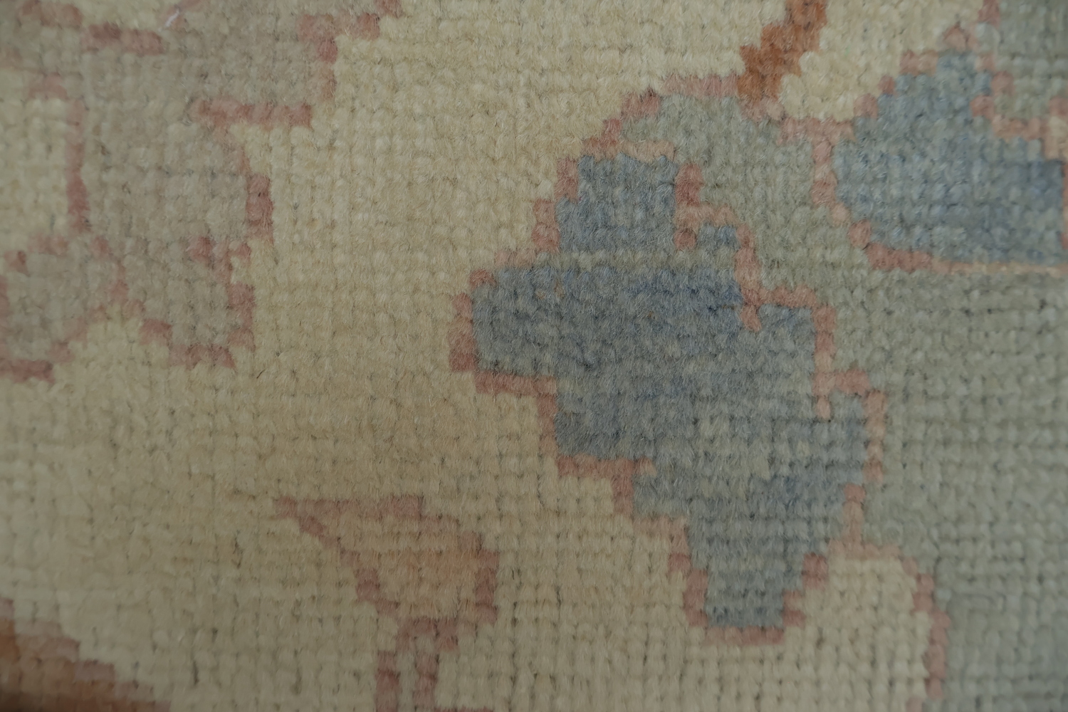 Vegetable Dye Golden Oushak Turkish Rug 4x7