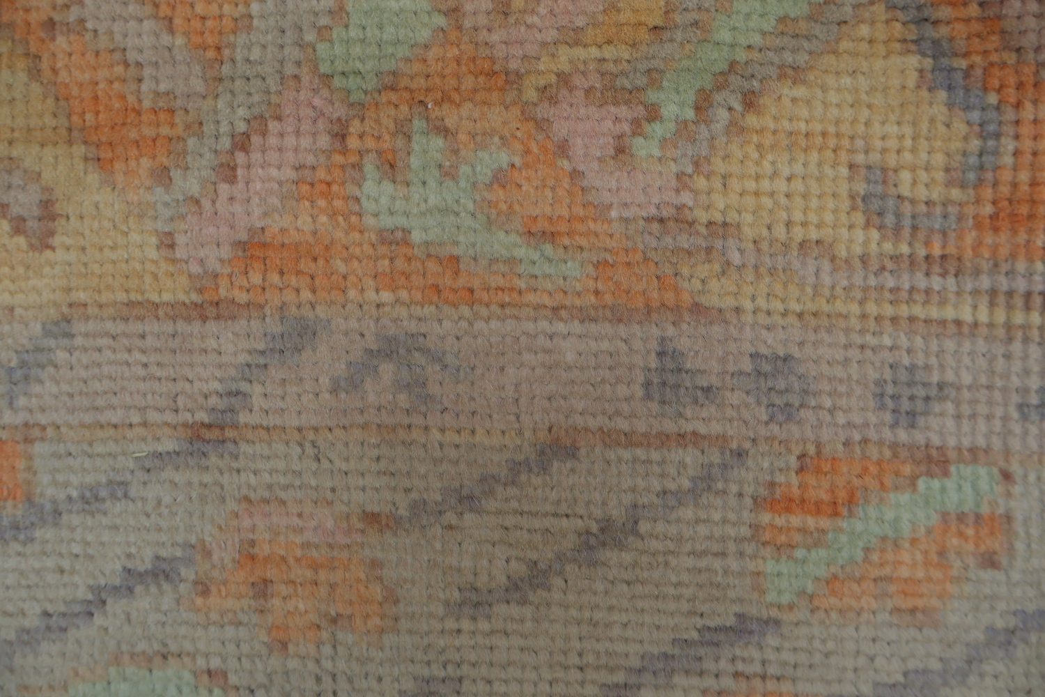 Vegetable Dye Golden Oushak Turkish Rug 4x7
