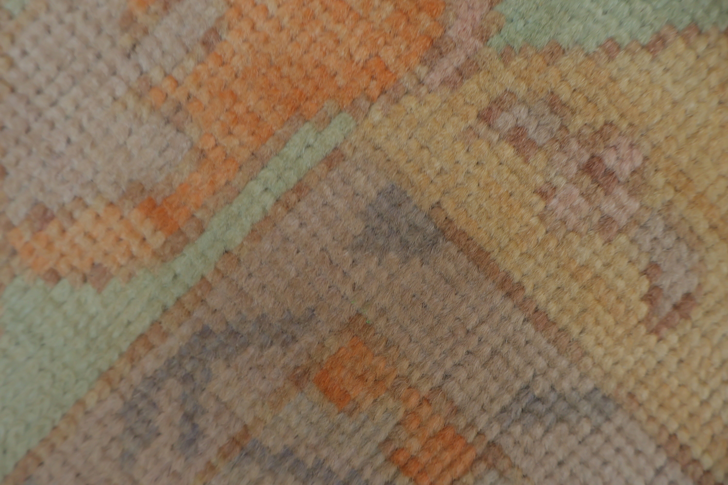 Vegetable Dye Golden Oushak Turkish Rug 4x7