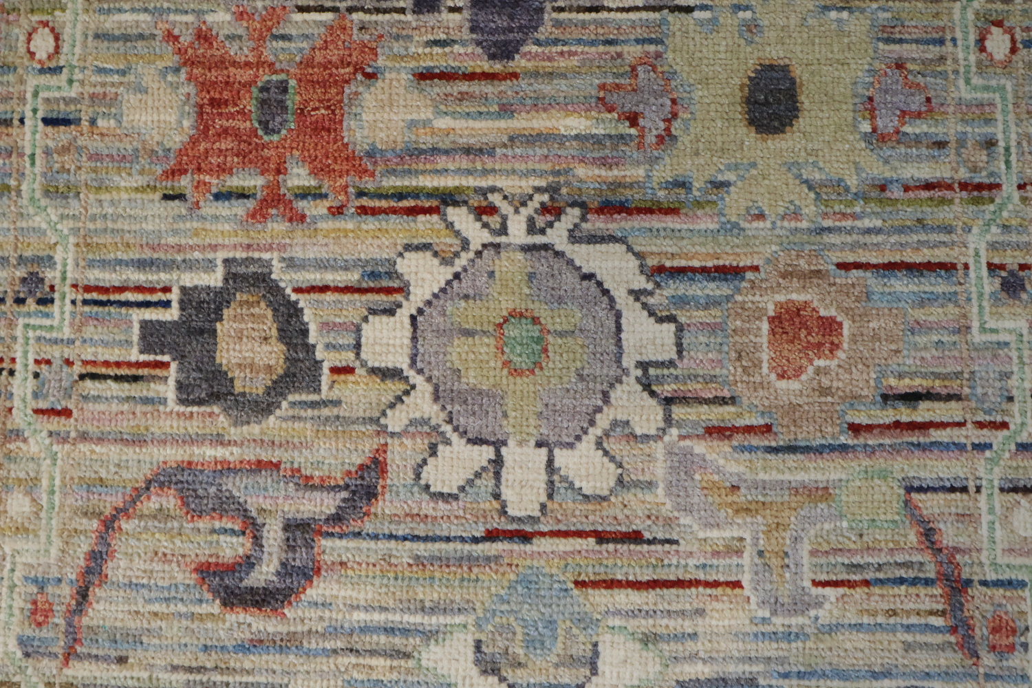 Elegant Turkish Runner Rug with Vintage Charm and Colorful Patterns 3x9 ft