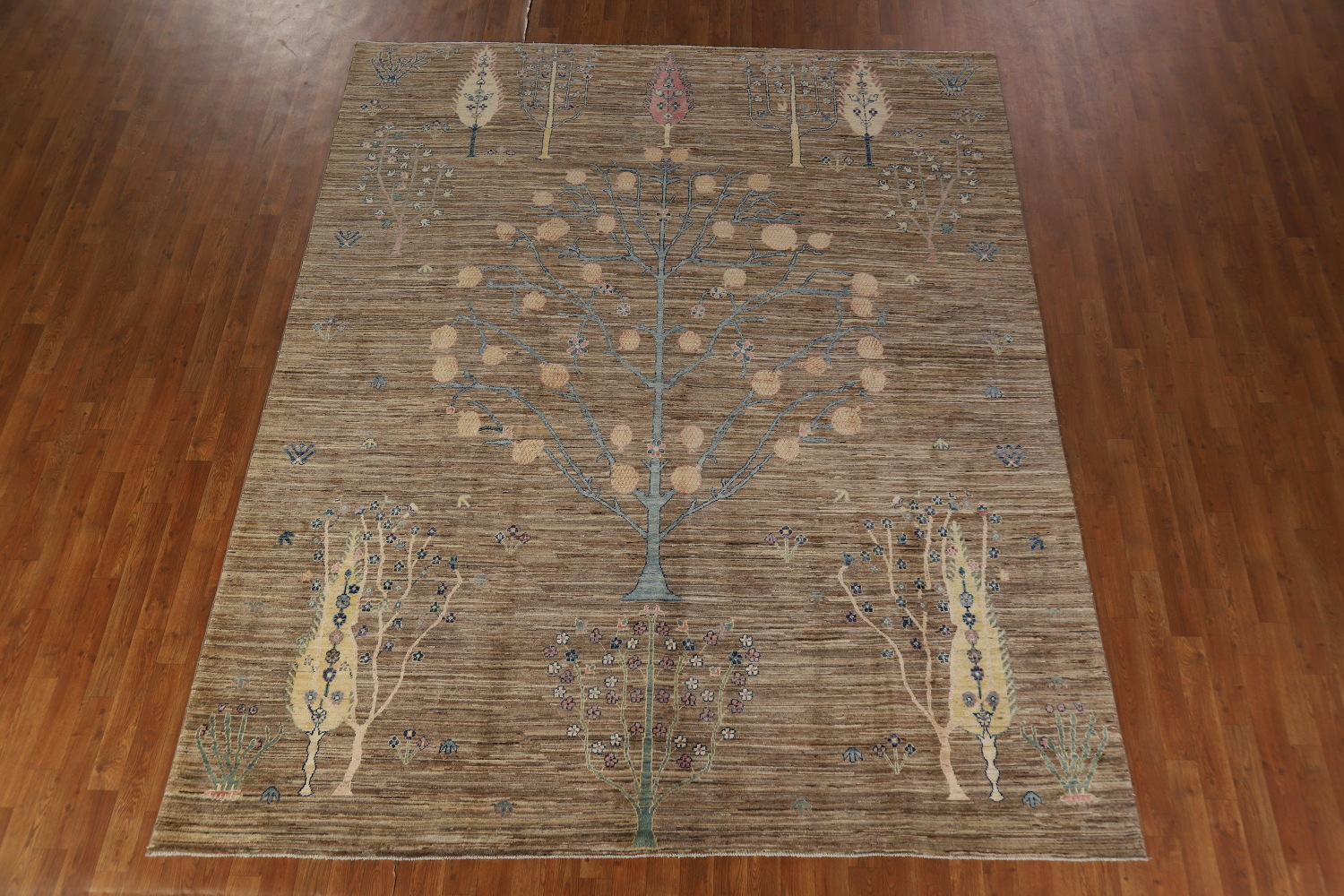 Vegetable Dye Oushak Chobi Turkish Area Rug 8x10