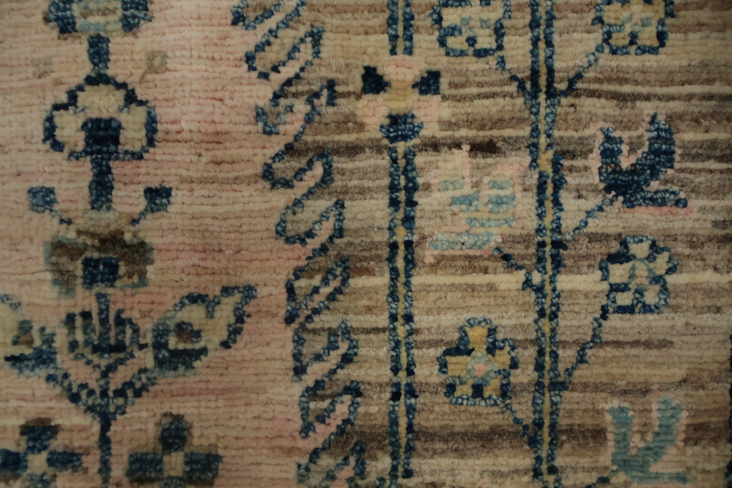 Artistic Tree Oushak Chobi Area Rug 8x10 in Calming Neutral Hues