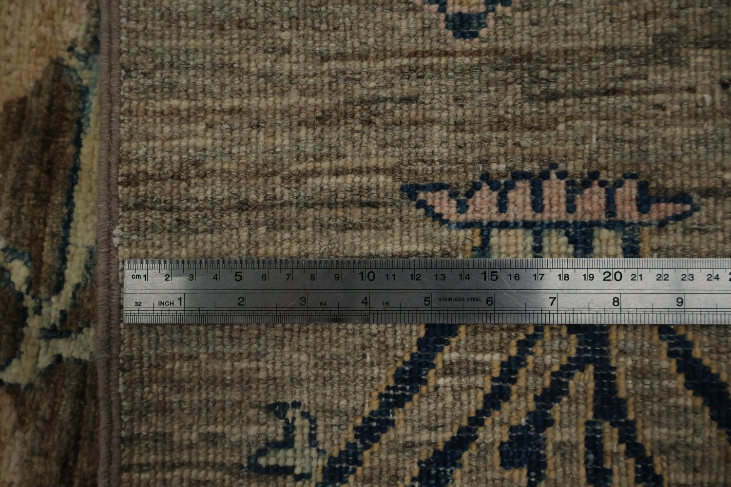 Artistic Tree Oushak Chobi Area Rug 8x10 in Calming Neutral Hues