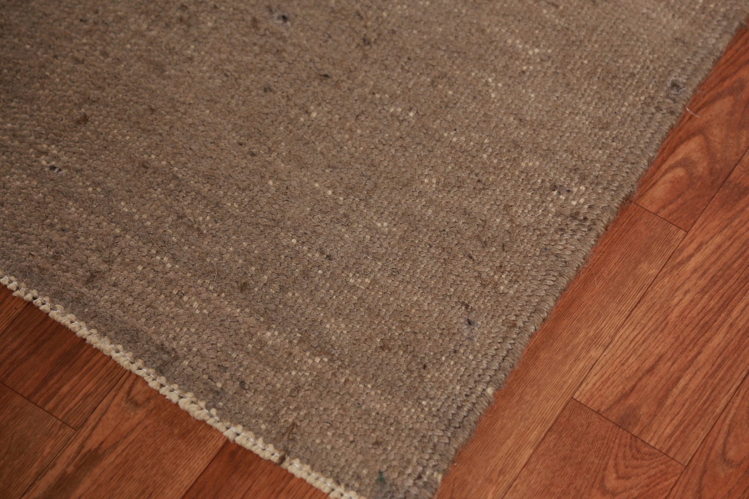 Earth Tone Jute Kilim Vegetable Dye Large Rug 10x14