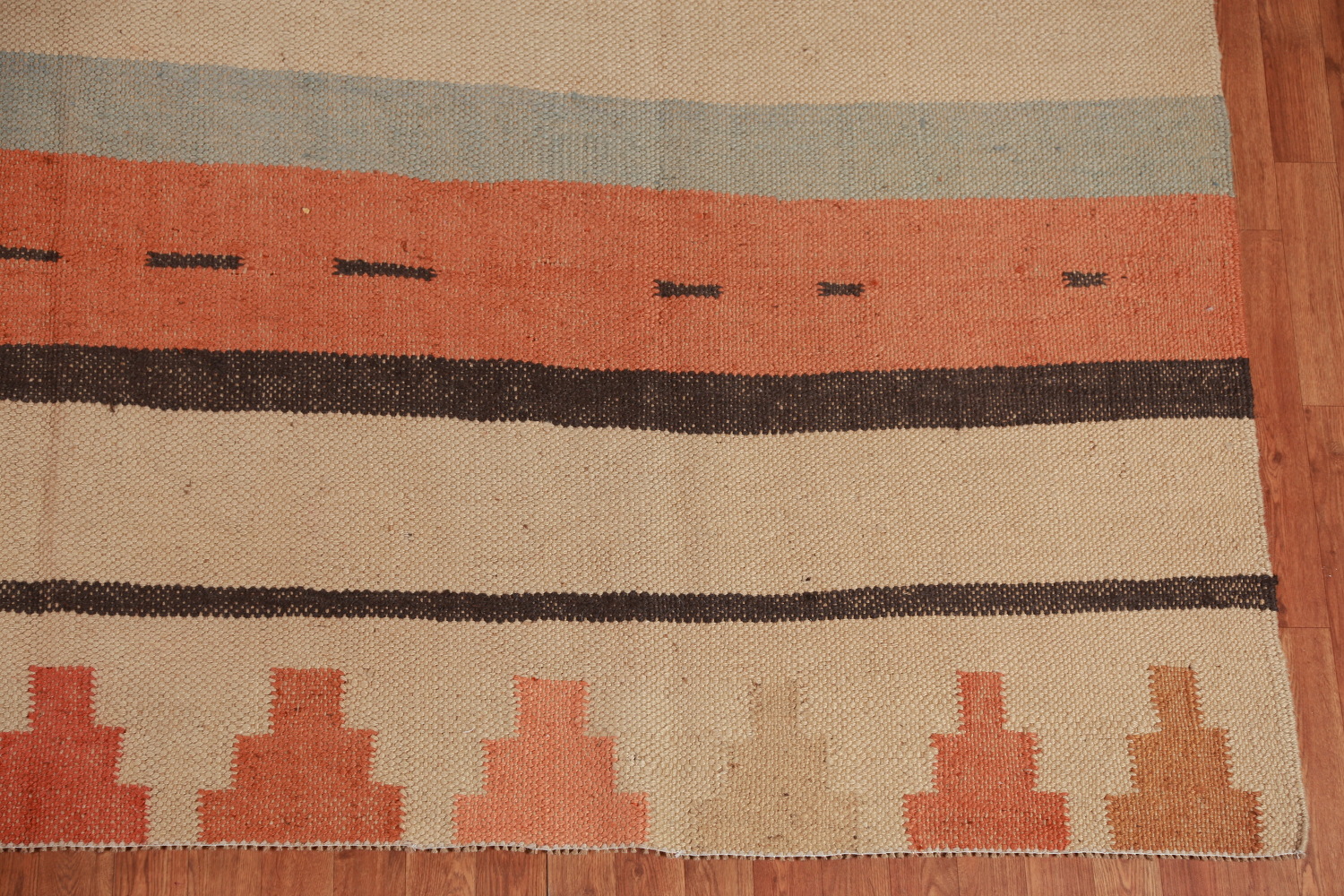 Vegetable Dye Jute Kilim Turkish Large Rug 10x14