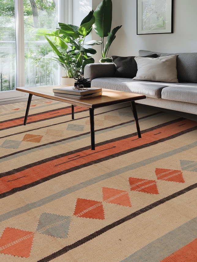 Vegetable Dye Jute Kilim Turkish Large Rug 10x14