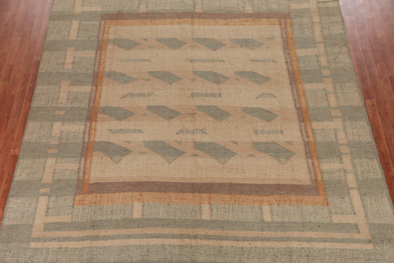 Contemporary Jute Kilim Turkish Area Rug 9x12