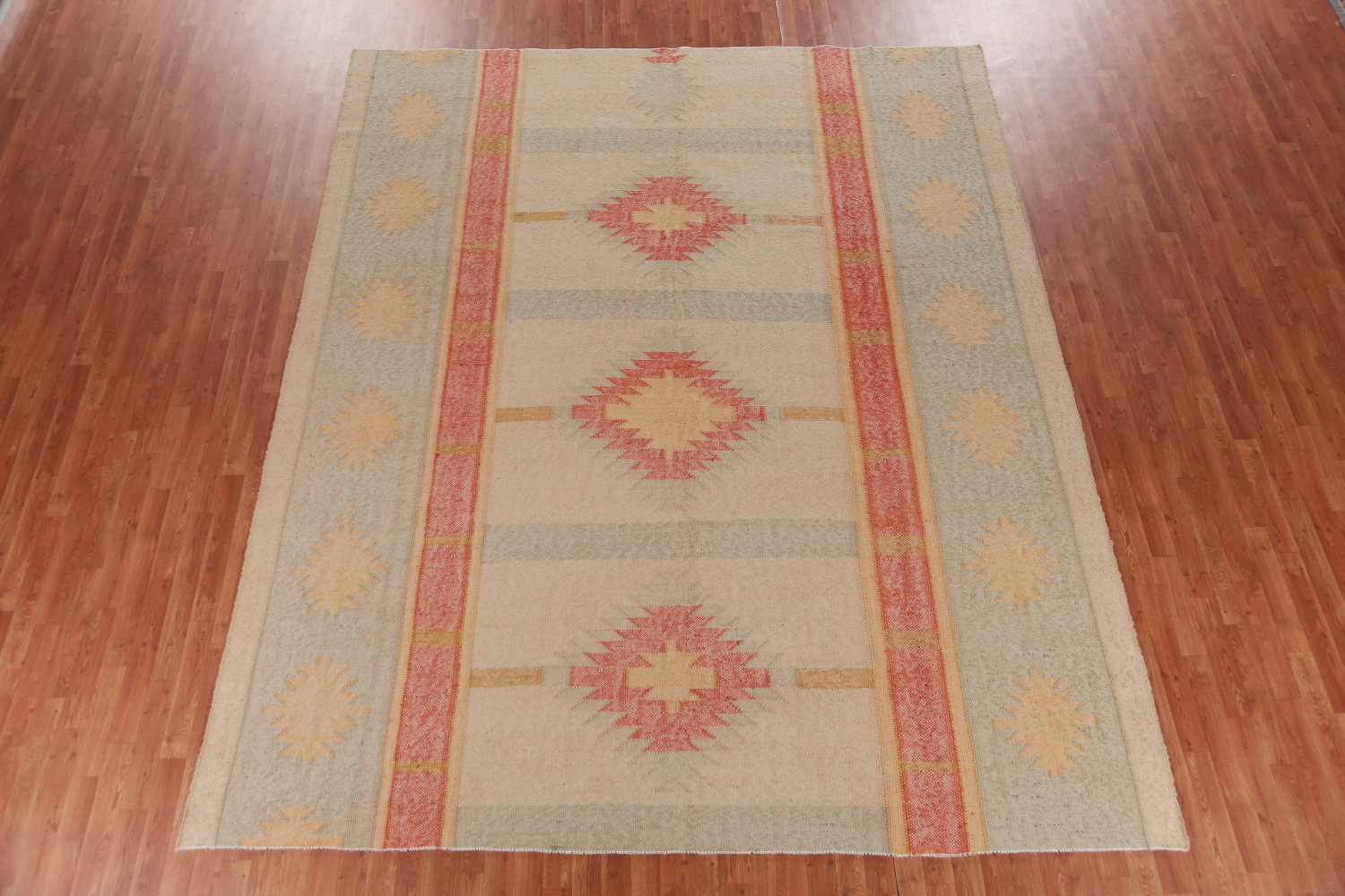 Contemporary Jute Kilim Turkish Area Rug 9x12