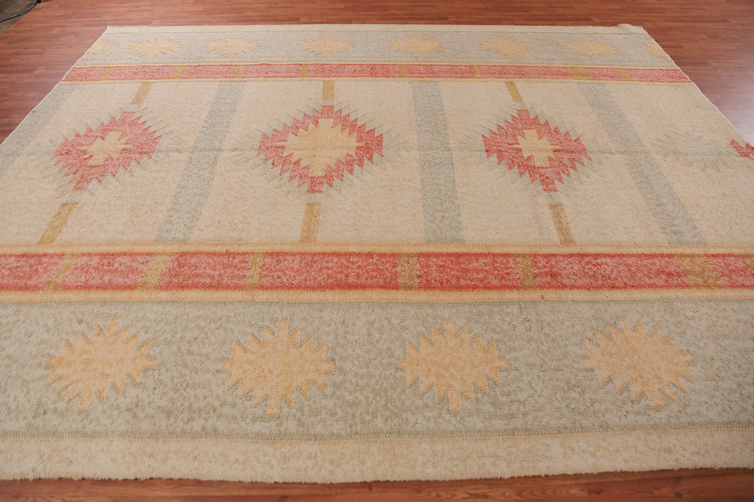 Contemporary Jute Kilim Turkish Area Rug 9x12