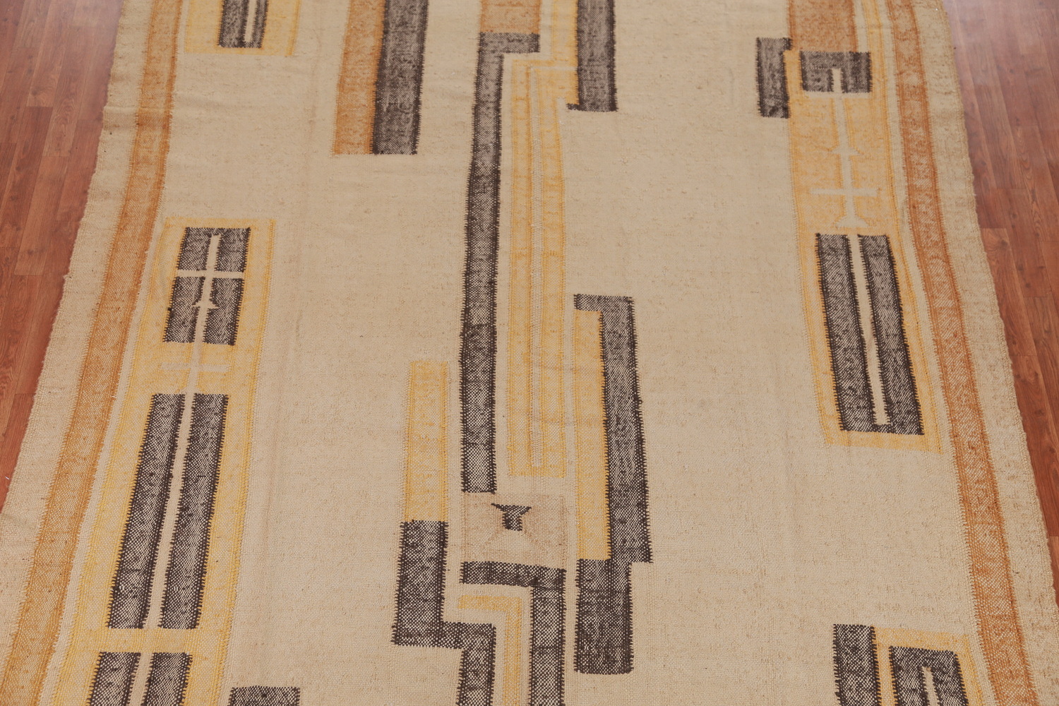 Contemporary Jute Kilim Turkish Square Rug 9x9