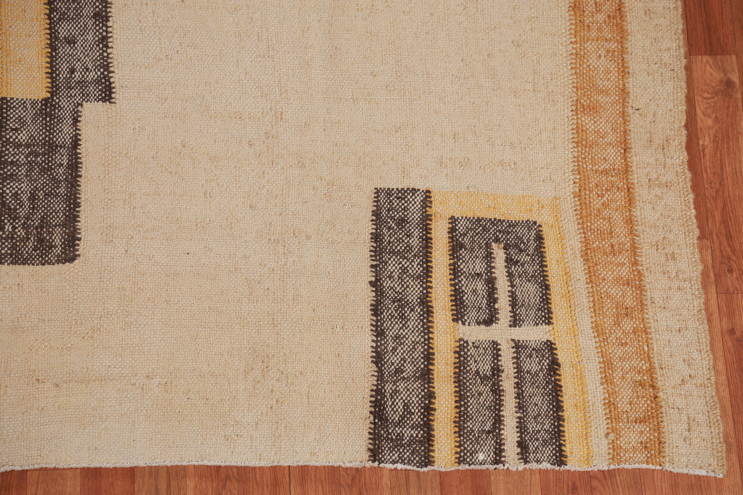 Contemporary Jute Kilim Turkish Square Rug 9x9
