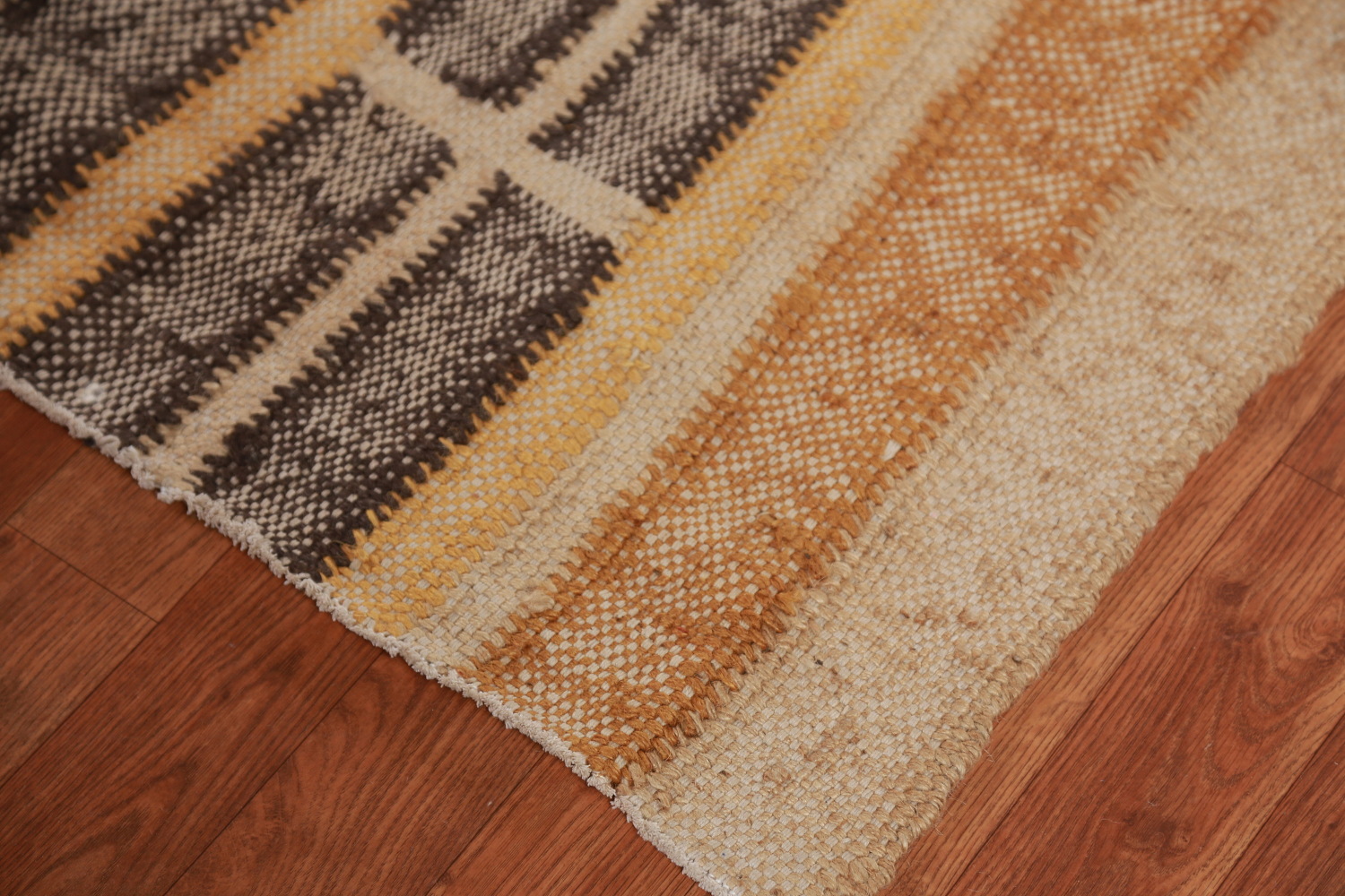 Contemporary Jute Kilim Turkish Square Rug 9x9