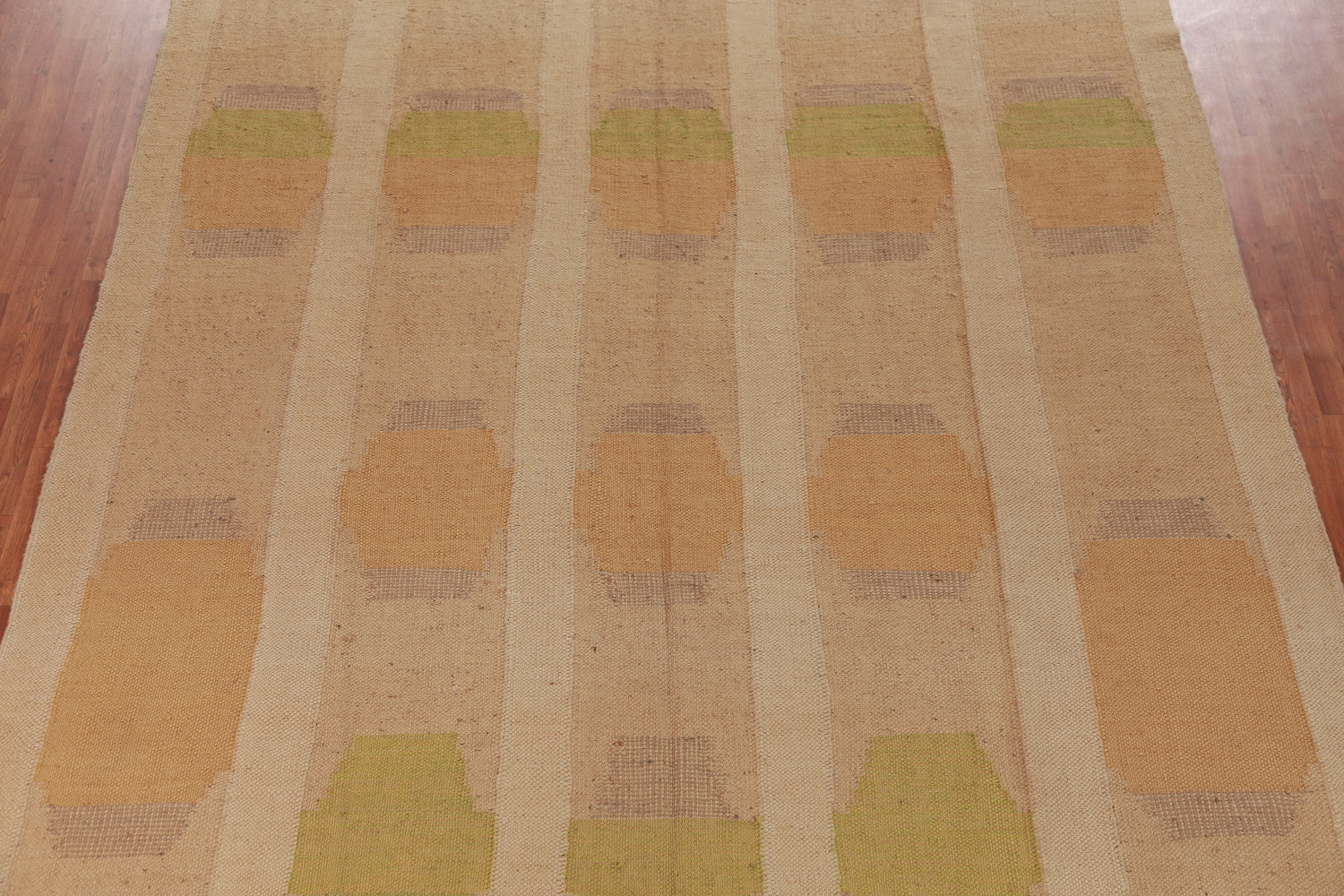 Vegetable Dye Jute Kilim Turkish Large Rug 10x14