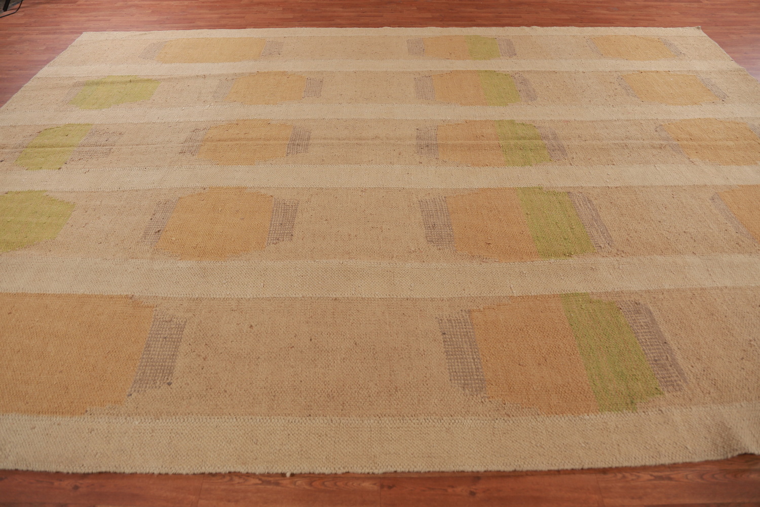 Vegetable Dye Jute Kilim Turkish Large Rug 10x14