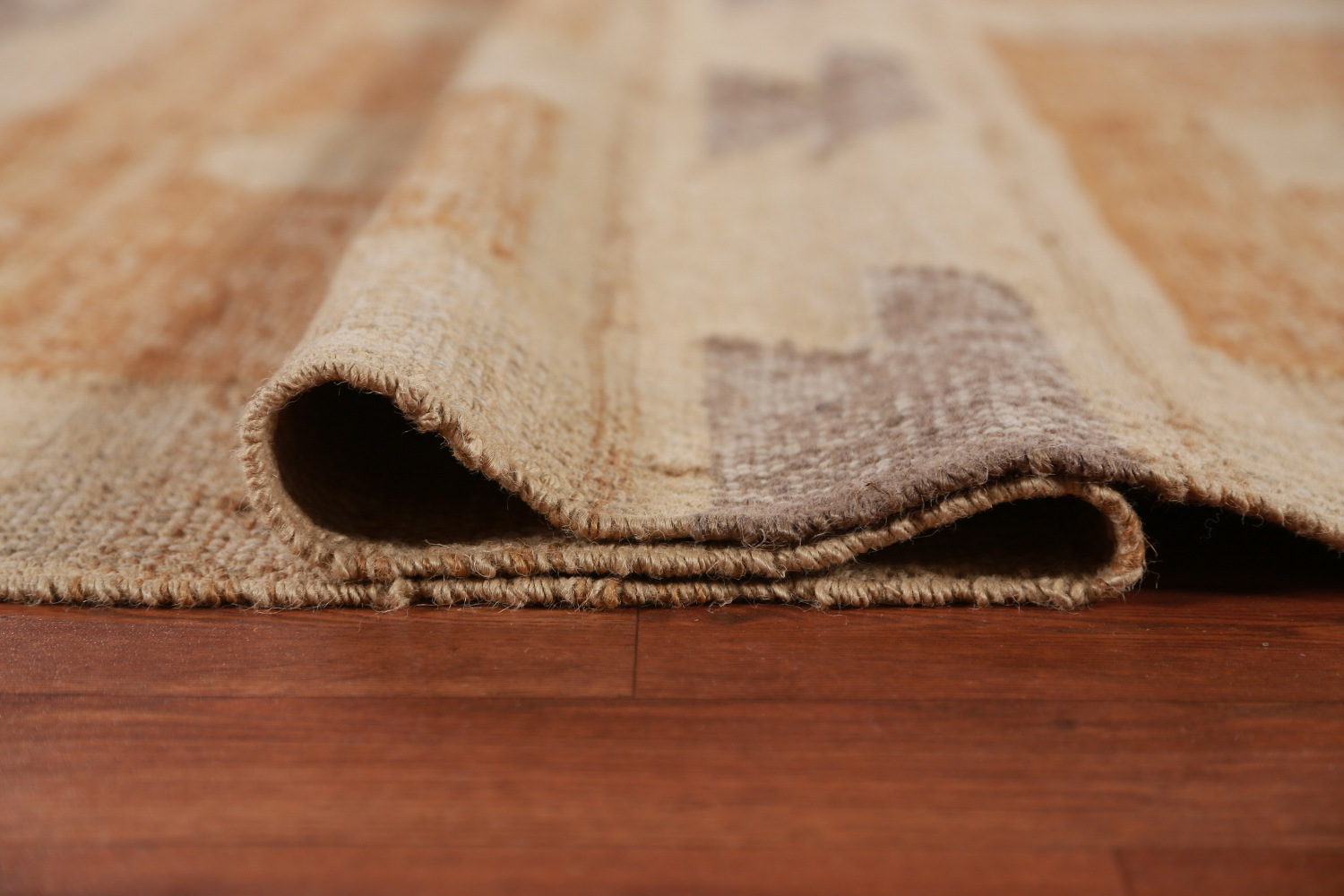 Flat Weave Modern Jute Kilim Vegetable Dye Area Rug 9x11