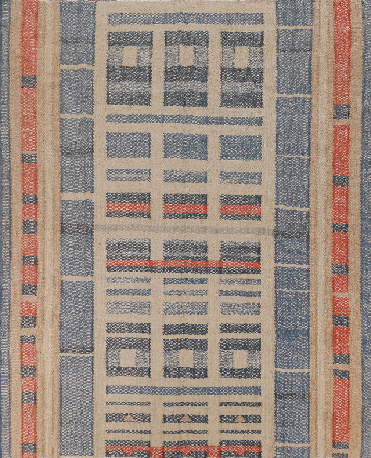 Vegetable Dye Jute Kilim Turkish Square Rug 9x9
