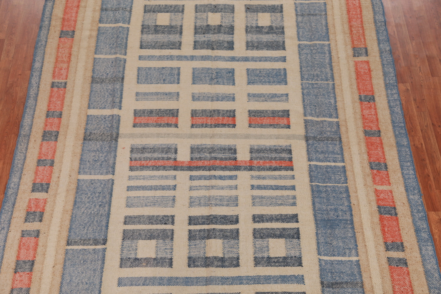 Vegetable Dye Jute Kilim Turkish Square Rug 9x9