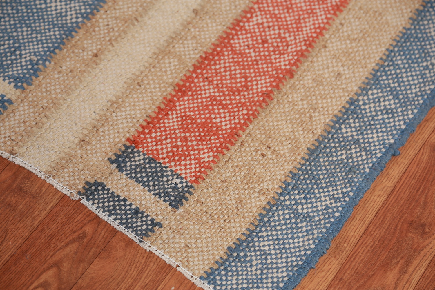 Vegetable Dye Jute Kilim Turkish Square Rug 9x9
