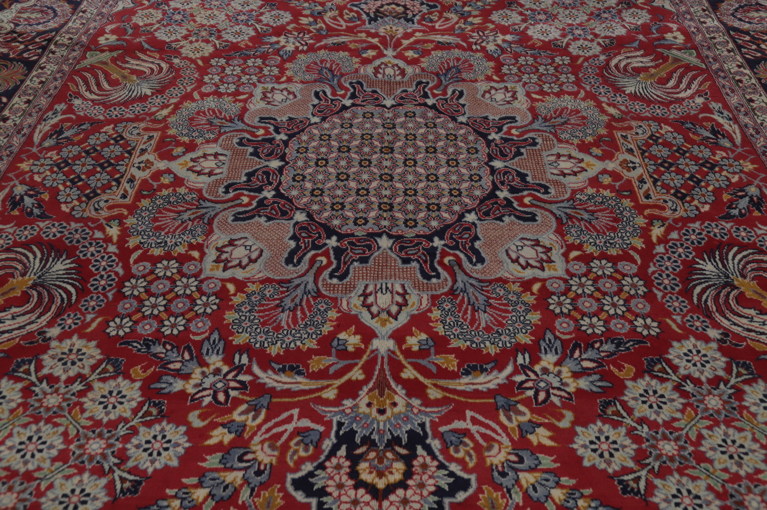 Vintage Floral Najafabad Persian Large Rug 10x16