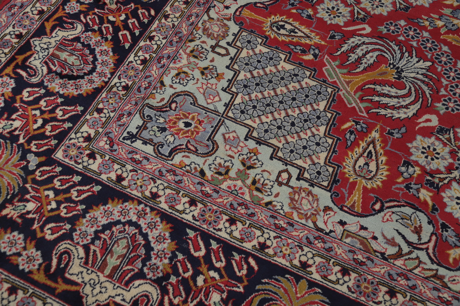 Vintage Floral Najafabad Persian Large Rug 10x16