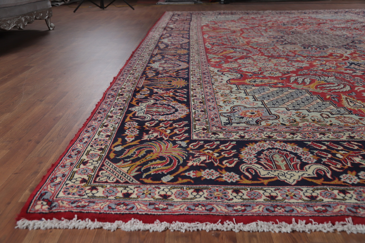 Vintage Floral Najafabad Persian Large Rug 10x16