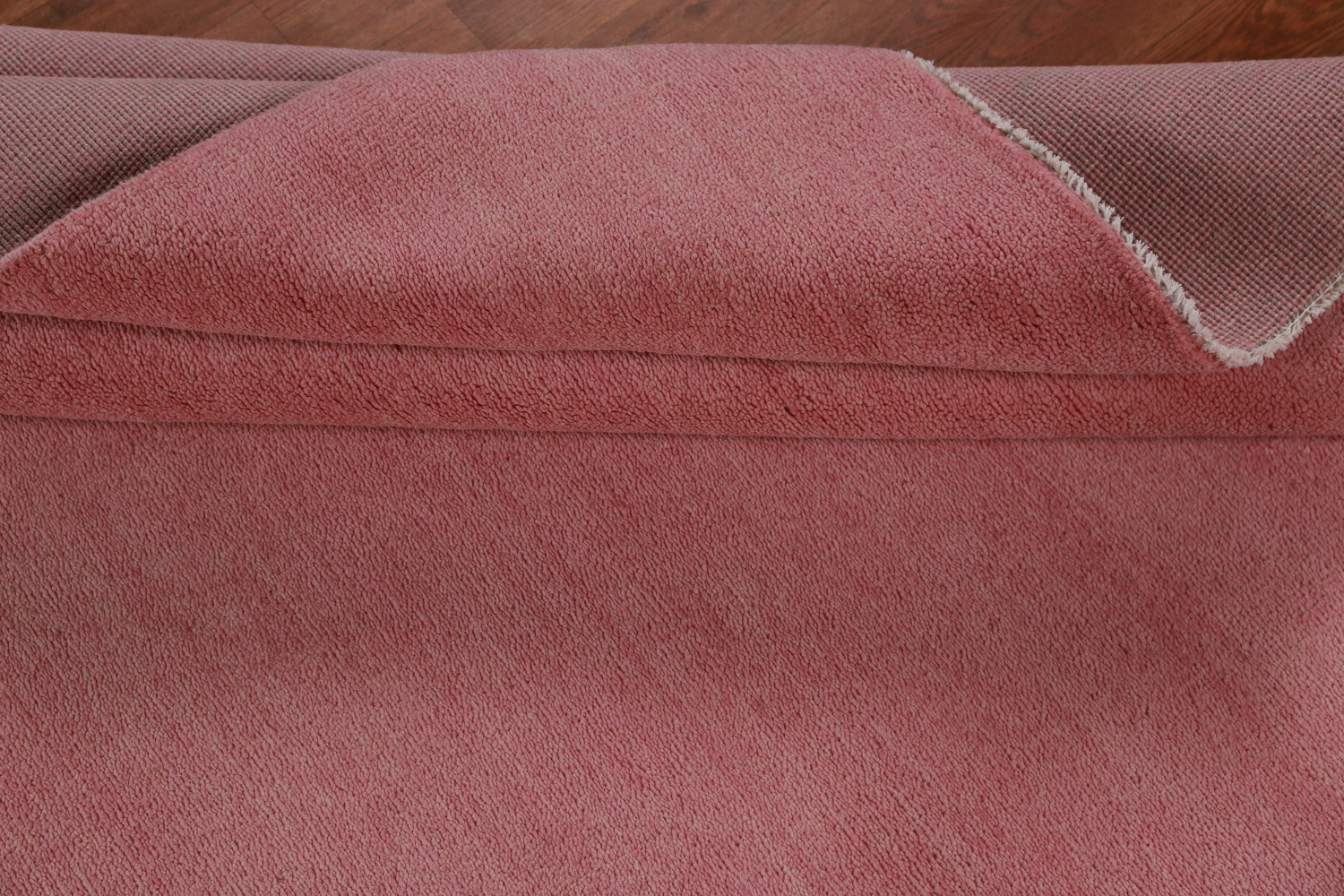 Light Pink Modern Gabbeh Vegetable Dye Area Rug 6x9