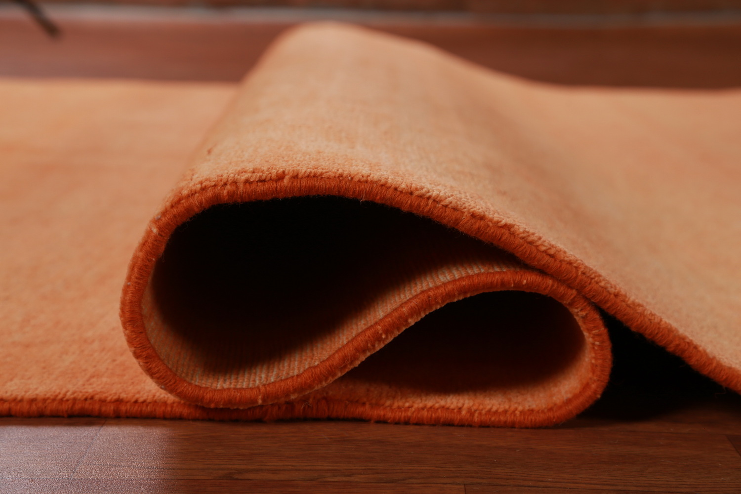 Orange Modern Gabbeh Vegetable Dye Area Rug 6x9