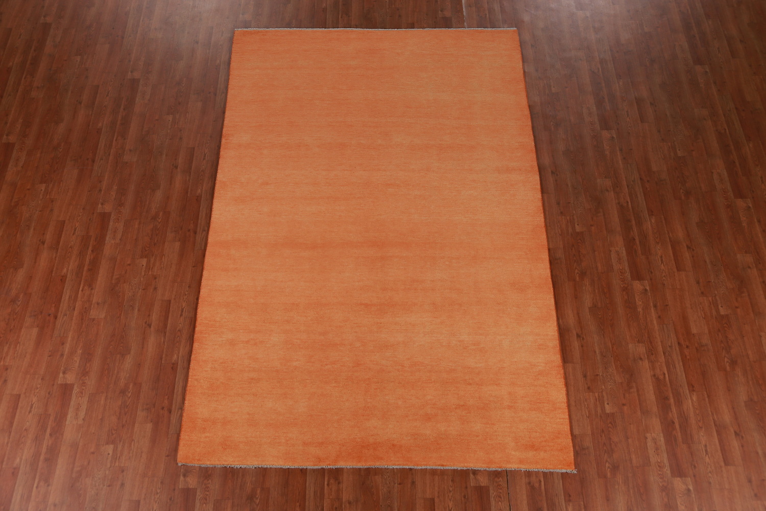 Orange Modern Gabbeh Vegetable Dye Area Rug 6x9