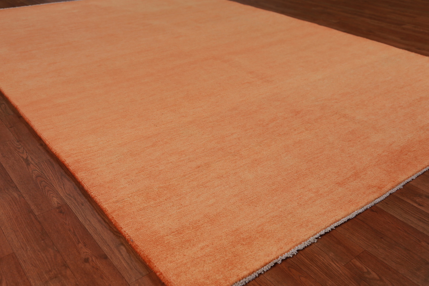 Orange Modern Gabbeh Vegetable Dye Area Rug 6x9