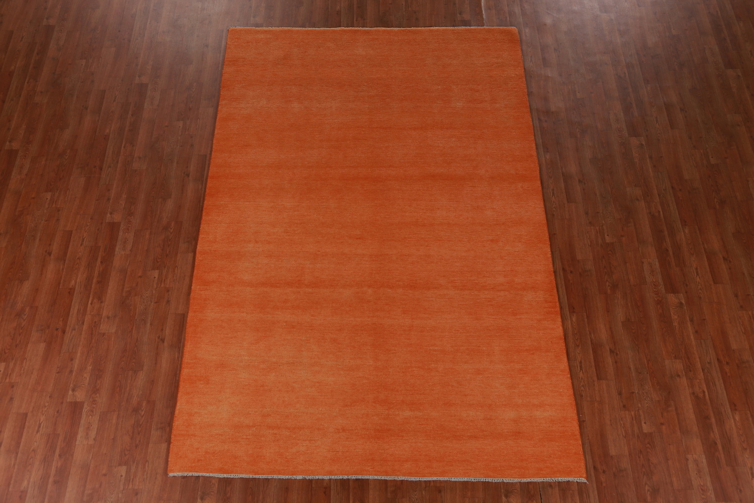 Orange Modern Gabbeh Vegetable Dye Area Rug 6x9