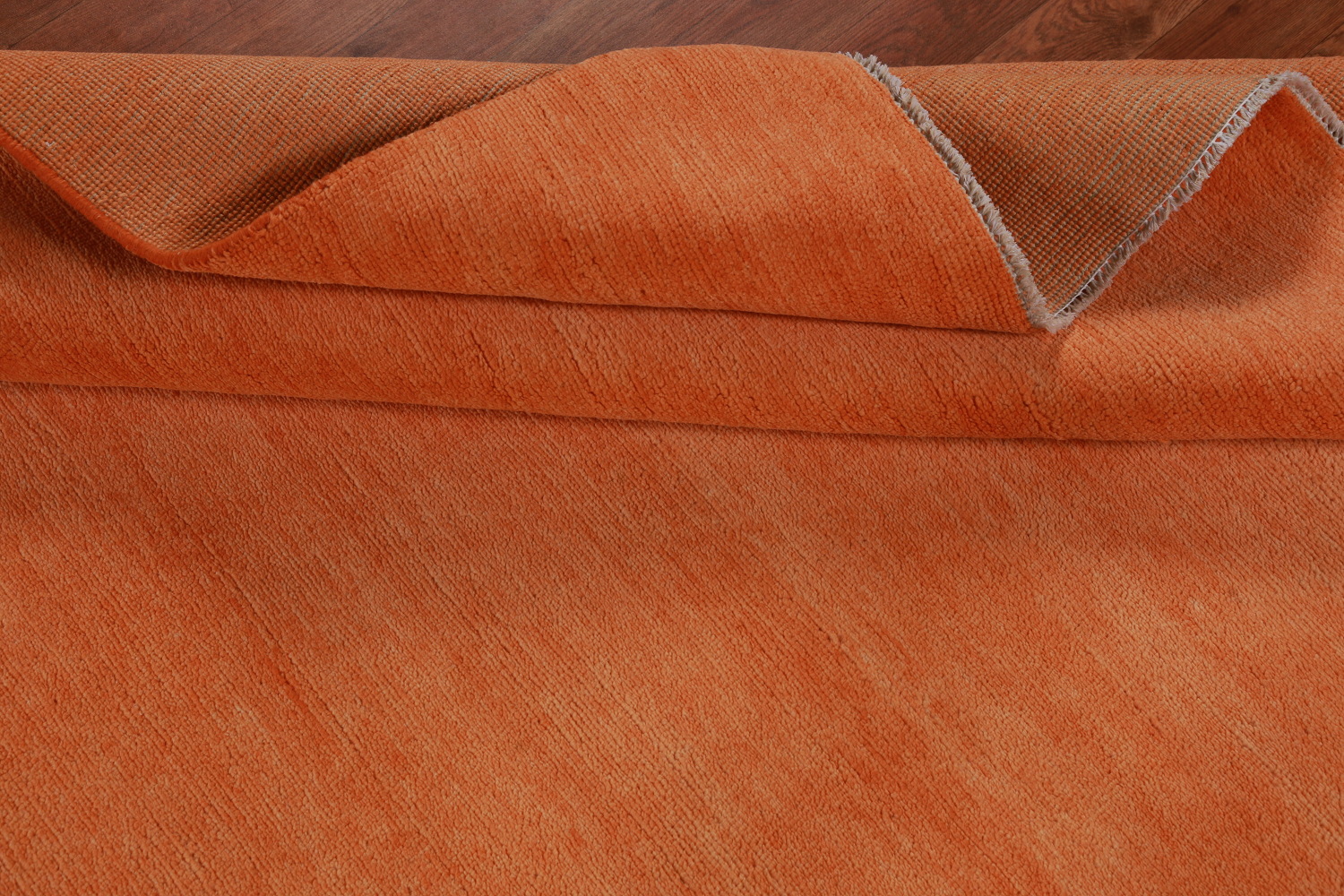 Orange Modern Gabbeh Vegetable Dye Area Rug 6x9